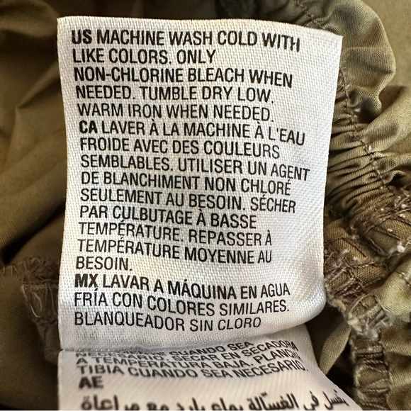 Inc International Concepts Plus Size Olive Green Flutter Sleeve Peplum Blouse 2X - Picture 8 of 8